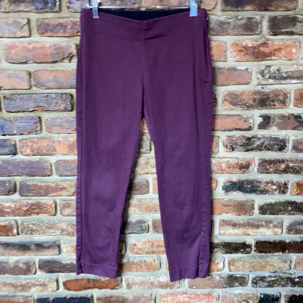 Old Navy Burgundy Slim Fit WOW Chino Ankle Cropped Pants Women's Size 6P Petite